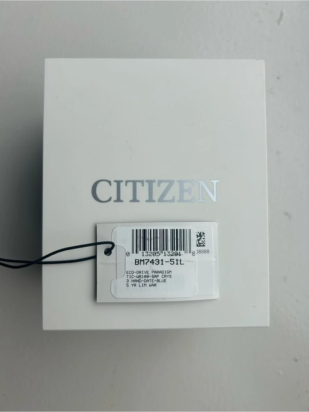 Citizen Paradigm Super Titanium Watch with Blue Dial & Stainless Bracelet